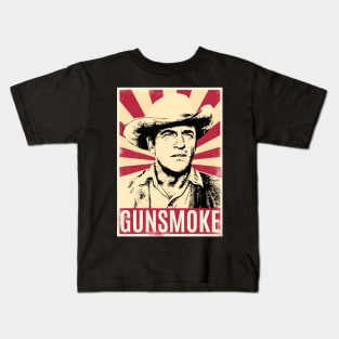 Retro Vintage Gunsmoke // Matt Dillon Kids T-Shirt